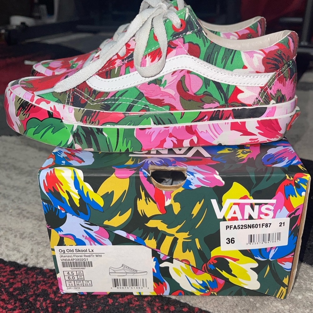 Kenzo Paris x Vans floral print Old Skool sneakers